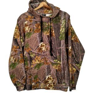 Custom Camo Tree Camouflage Hoodie Hooded Sweatshirt Men M Pullover Hunting Hunt